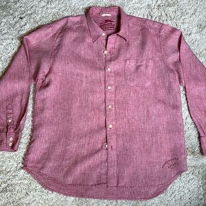 Tommy Bahama Men's 100% Linen Easy Breezers Collection Button Up Mens Size XL